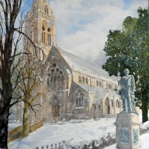 All Souls' Church in Snow ' Limited edition 50