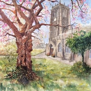 Halifax Minster in Blossom